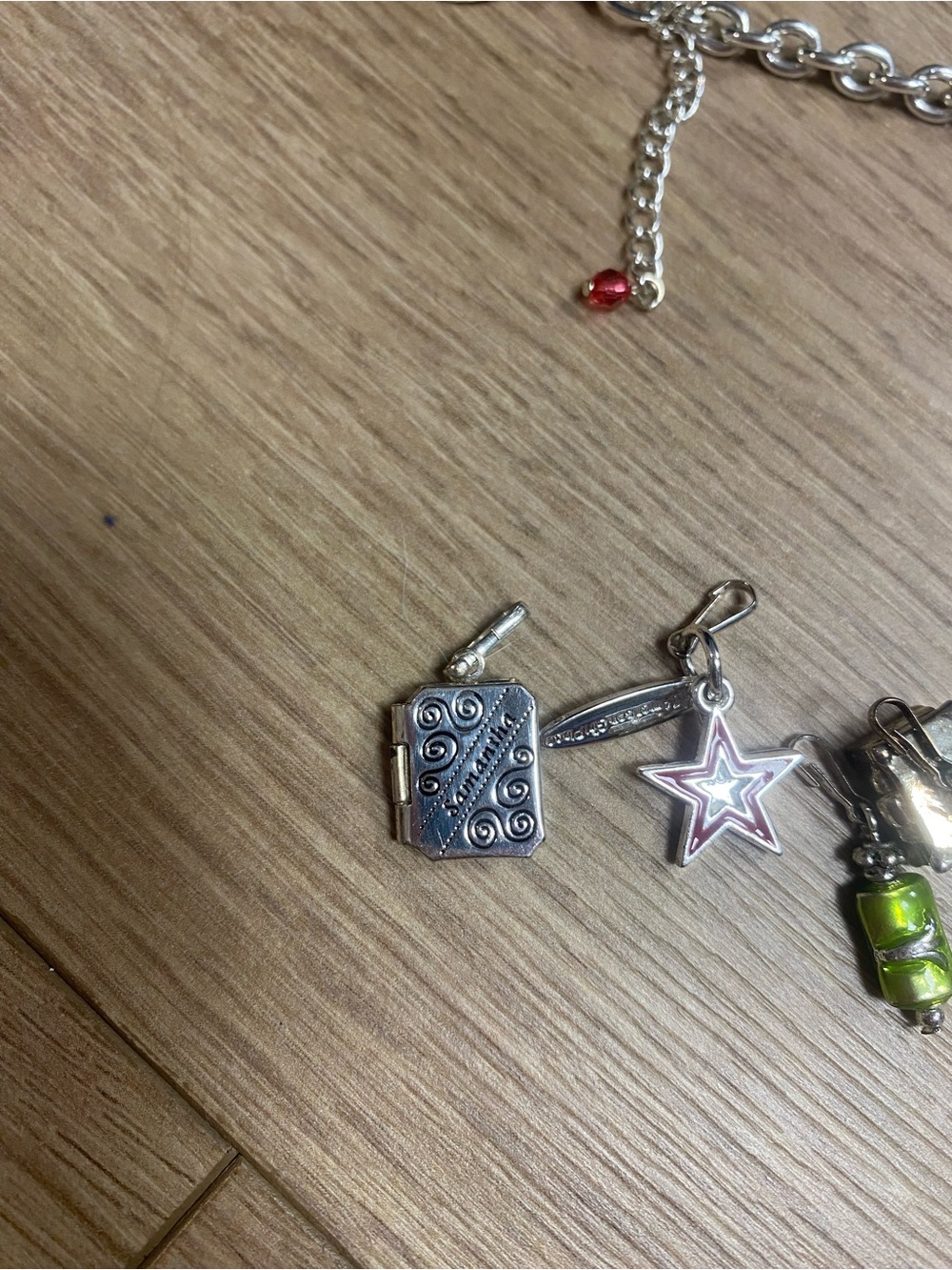 American Girl Club Charm Bracelet with charms and case - Picture 5 of 6